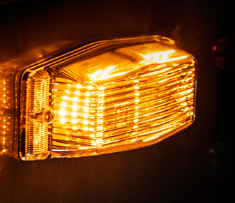 Ominus Amber LED Double Burner Front Marker Light On